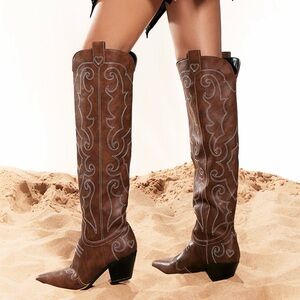 Over-the-knee Cowgirl Boots